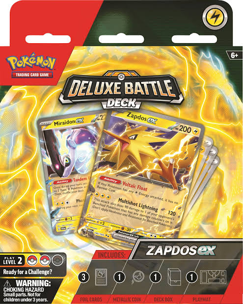 Pokemon Ninetalex ex & Zapdos ex Deluxe Battle Deck