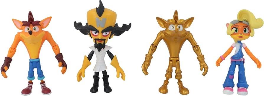 Crash Bandicoot 4.5" Figurine Pack