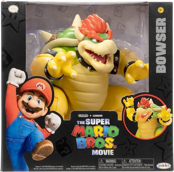 Super Mario Movie 7" Fire Breathing Bowser Figure (18cm)