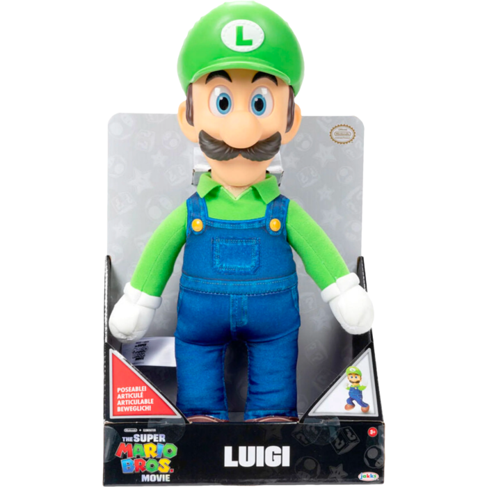Super Mario Movie 12" Roto Plush Luigi (30cm)