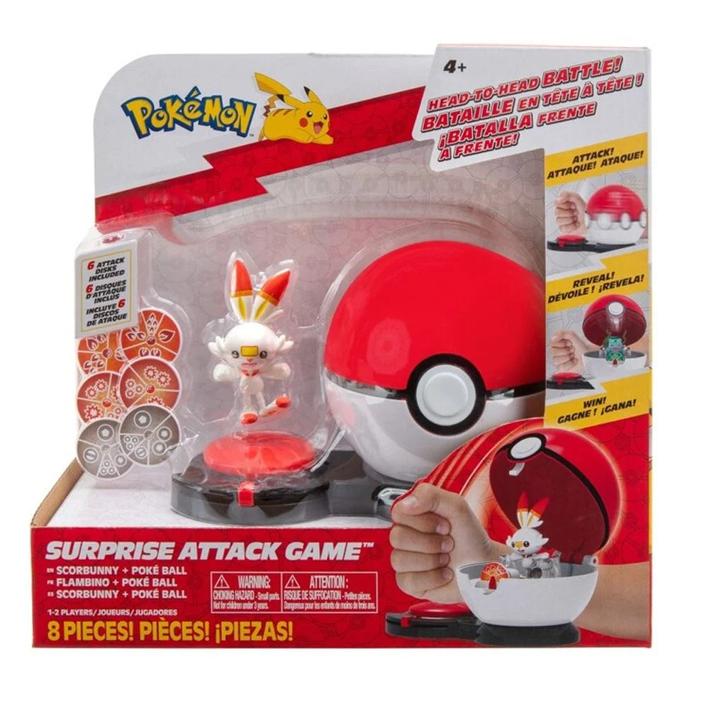 Pokemon Surprise Attack Game Scorbunny + Poké Ball