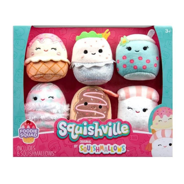 Squishmallows Squishville foodie squad Squad 6 Pack Mini Plush