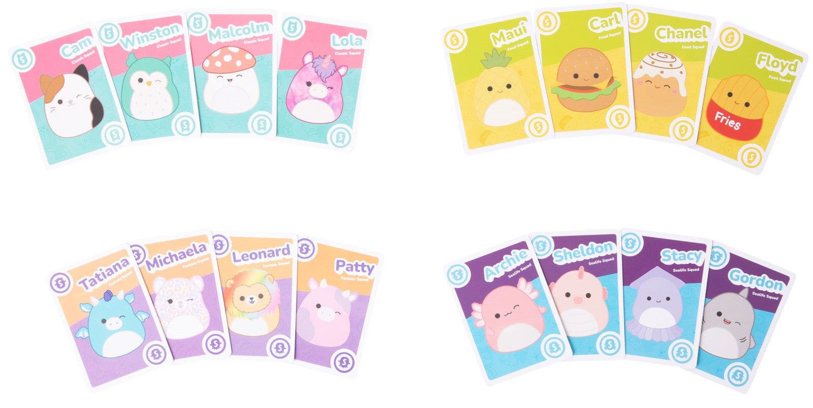 Squishmallows Take 4 Card Game