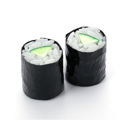 Sushi Plastic Model Version Kappa Maki (Cucumber Sushi Roll)